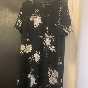 Black and White Floral Dress